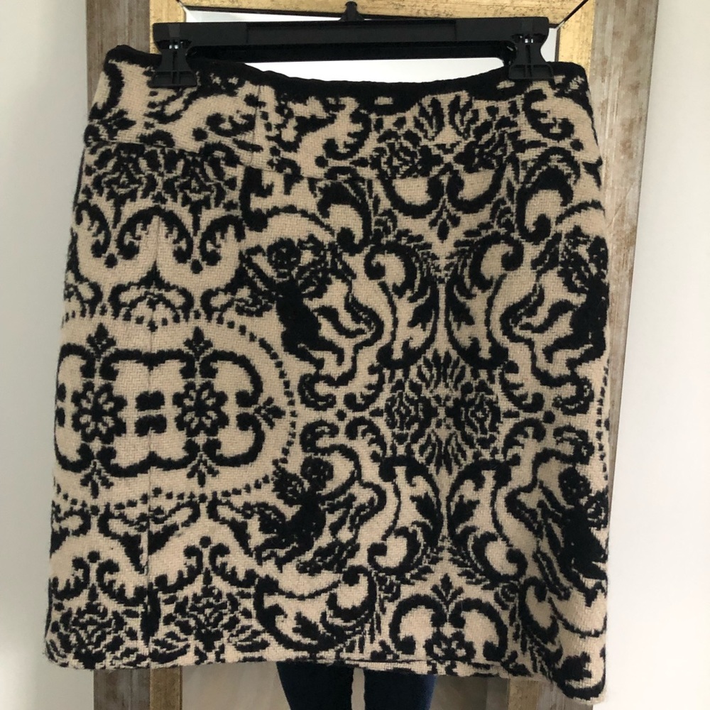 Beige &  black skirt